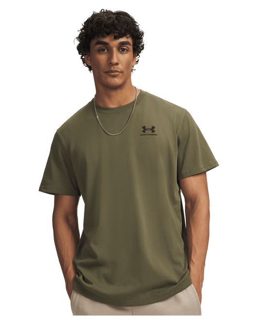 Under Armour Men's UA Logo Embroidered Heavyweight Short Sleeve Men's Short Sleeve