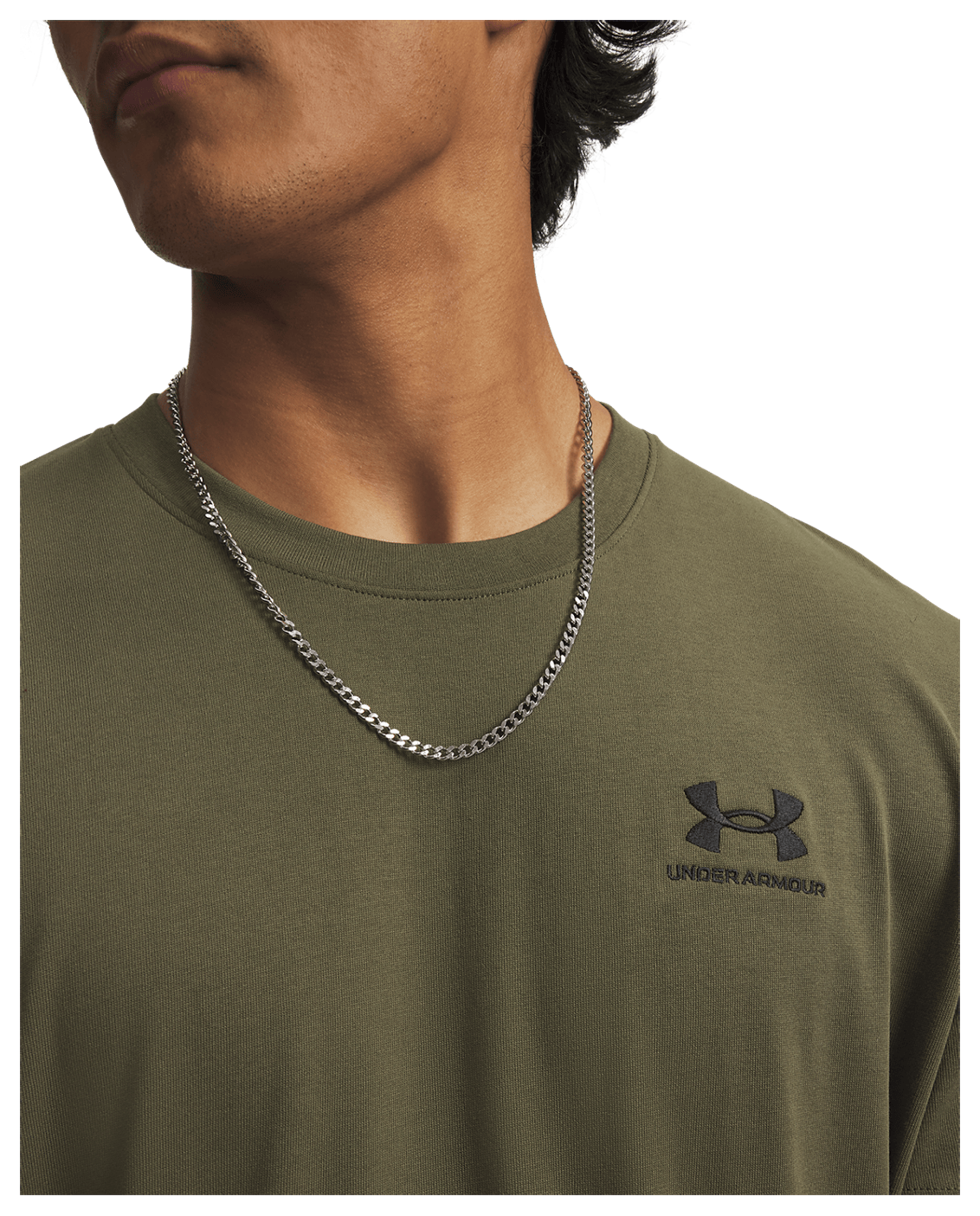Under Armour Apparel Men's UA Logo Embroidered Heavyweight Short Sleeve Men's Short Sleeve