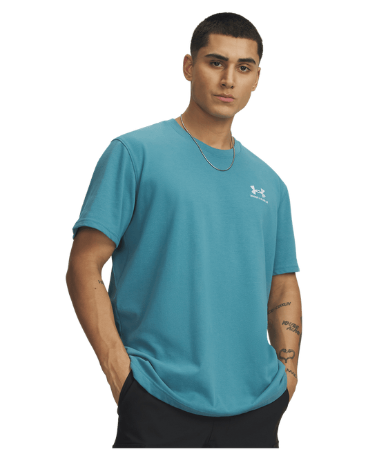 Under Armour Men's UA Logo Embroidered Heavyweight Short Sleeve Men's Short Sleeve