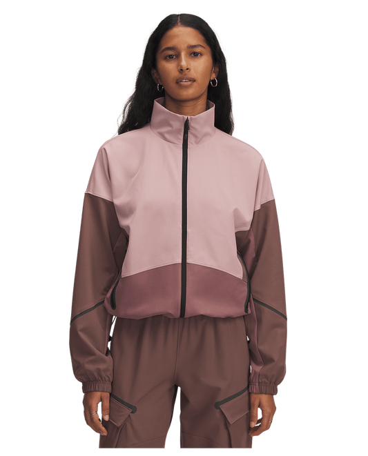 Under Armour Apparel Womens Unstoppable Jacket - TourmalinePink/MaroonMist/BLK