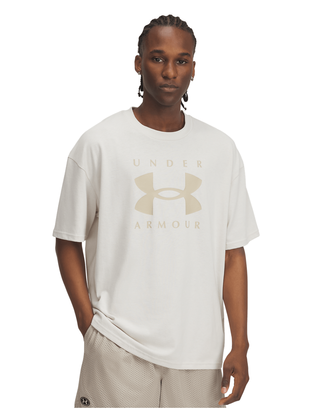 Under Armour Apparel UA Heavyweight Branded Men's Oversized Short Sleeve