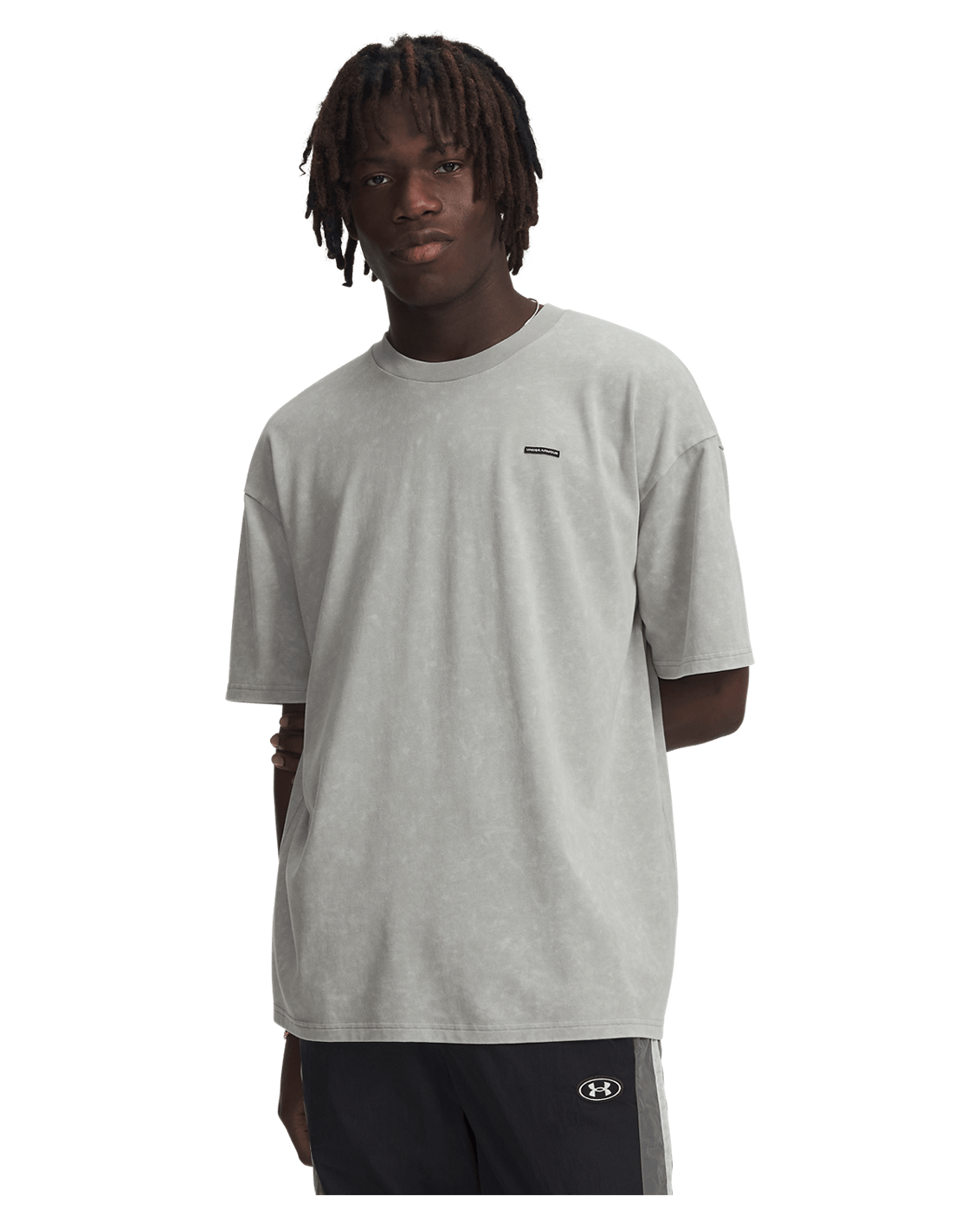 Under Armour Apparel UA Heavyweight Logo Wash Men's Oversized Short Sleeve