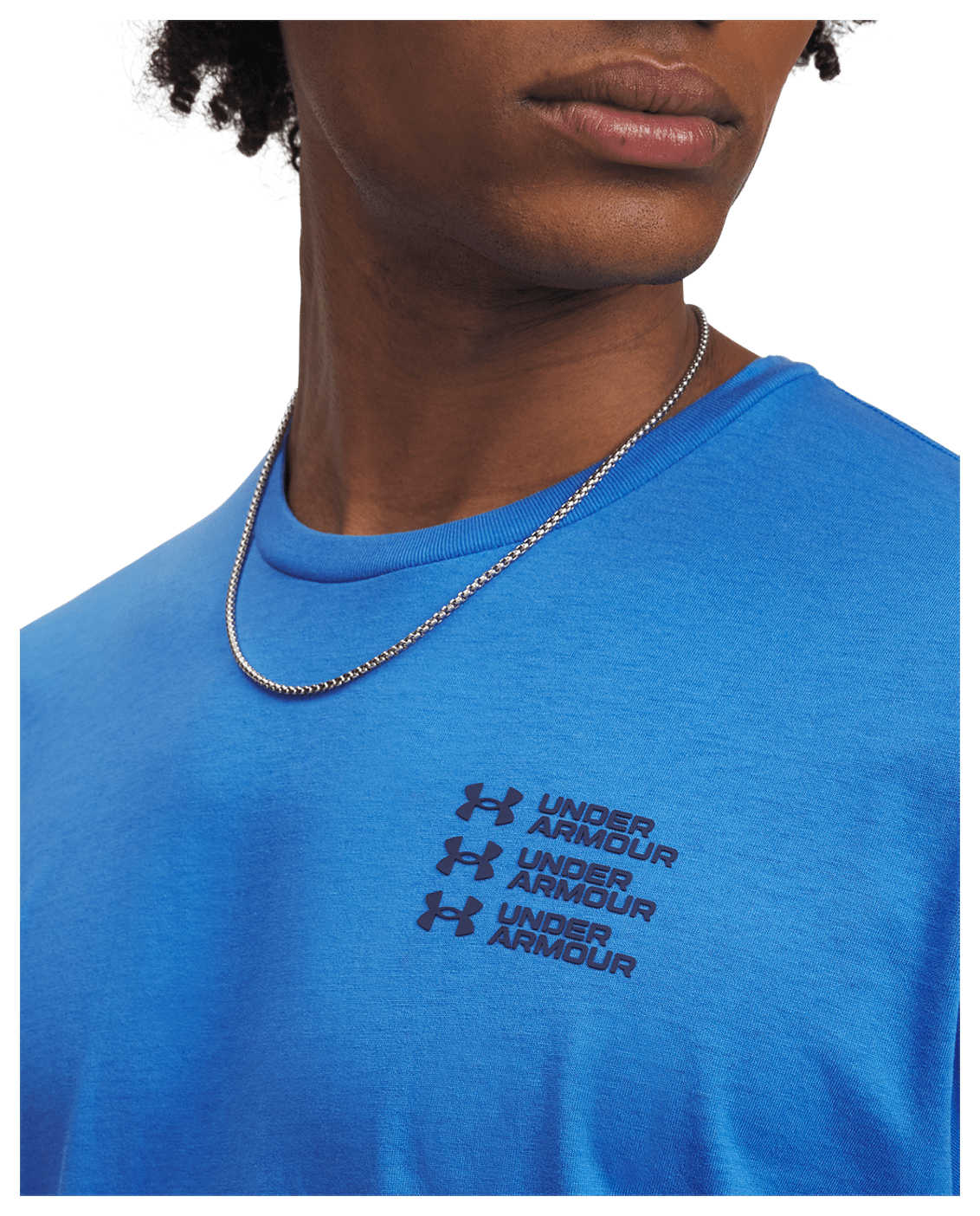 Under Armour Apparel UA Triple Stack Left Chest Logo Men's Short Sleeve