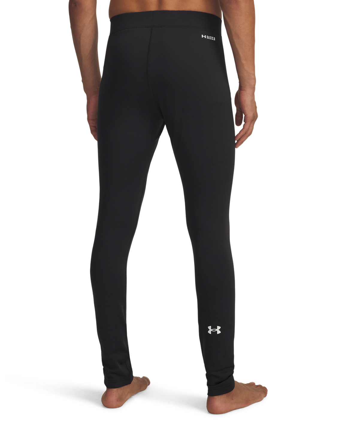 Under Armour Apparel Mens Packaged Base 2.0 Legging - Black/White