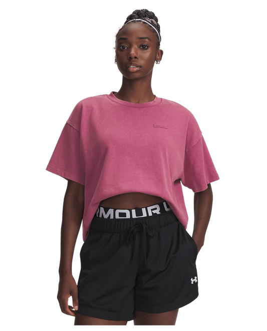 Under Armour Apparel UA Boxy Wash Heavyweight Women's Short Sleeve