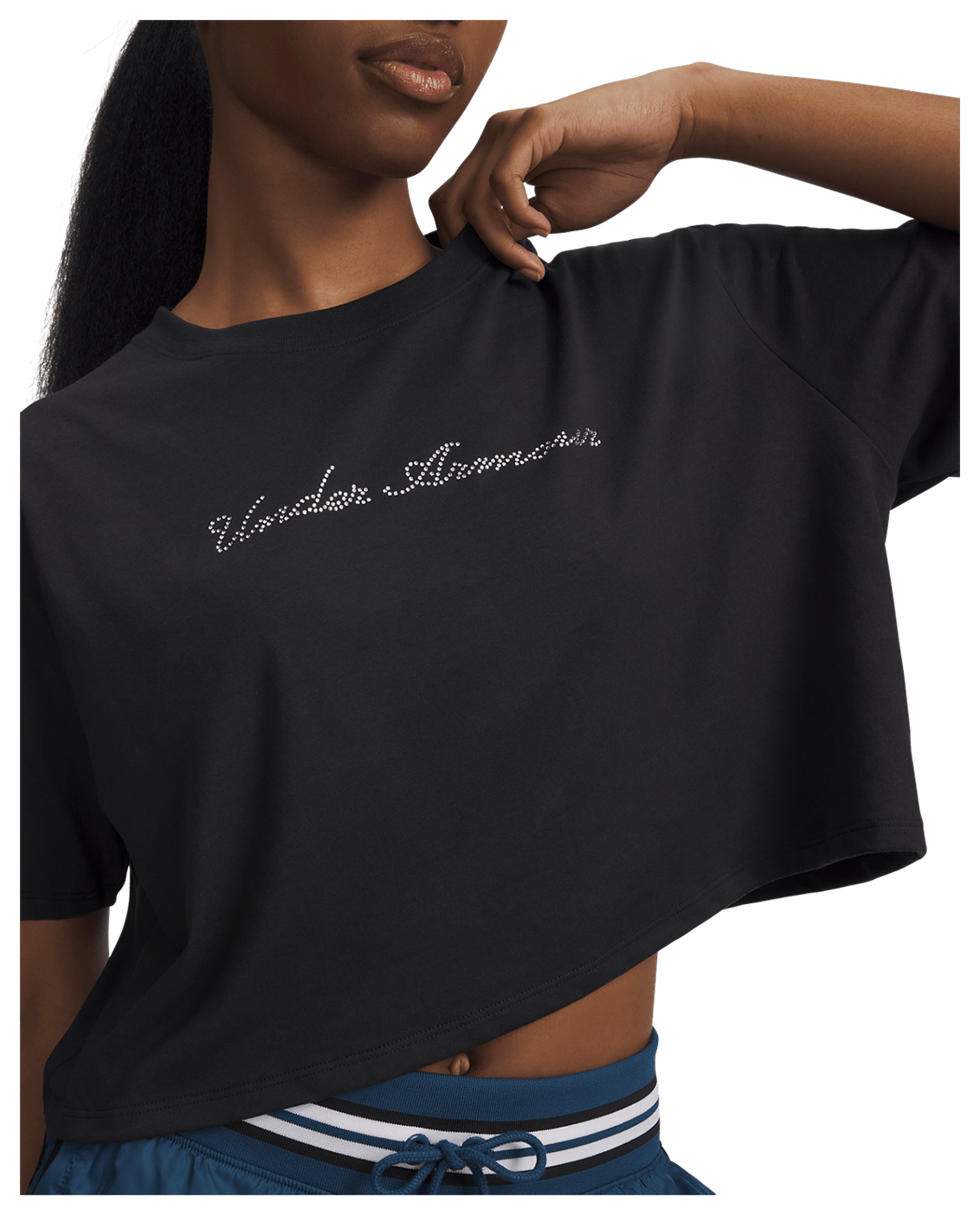 Under Armour Apparel UA Wordmark Women's Crop Short Sleeve