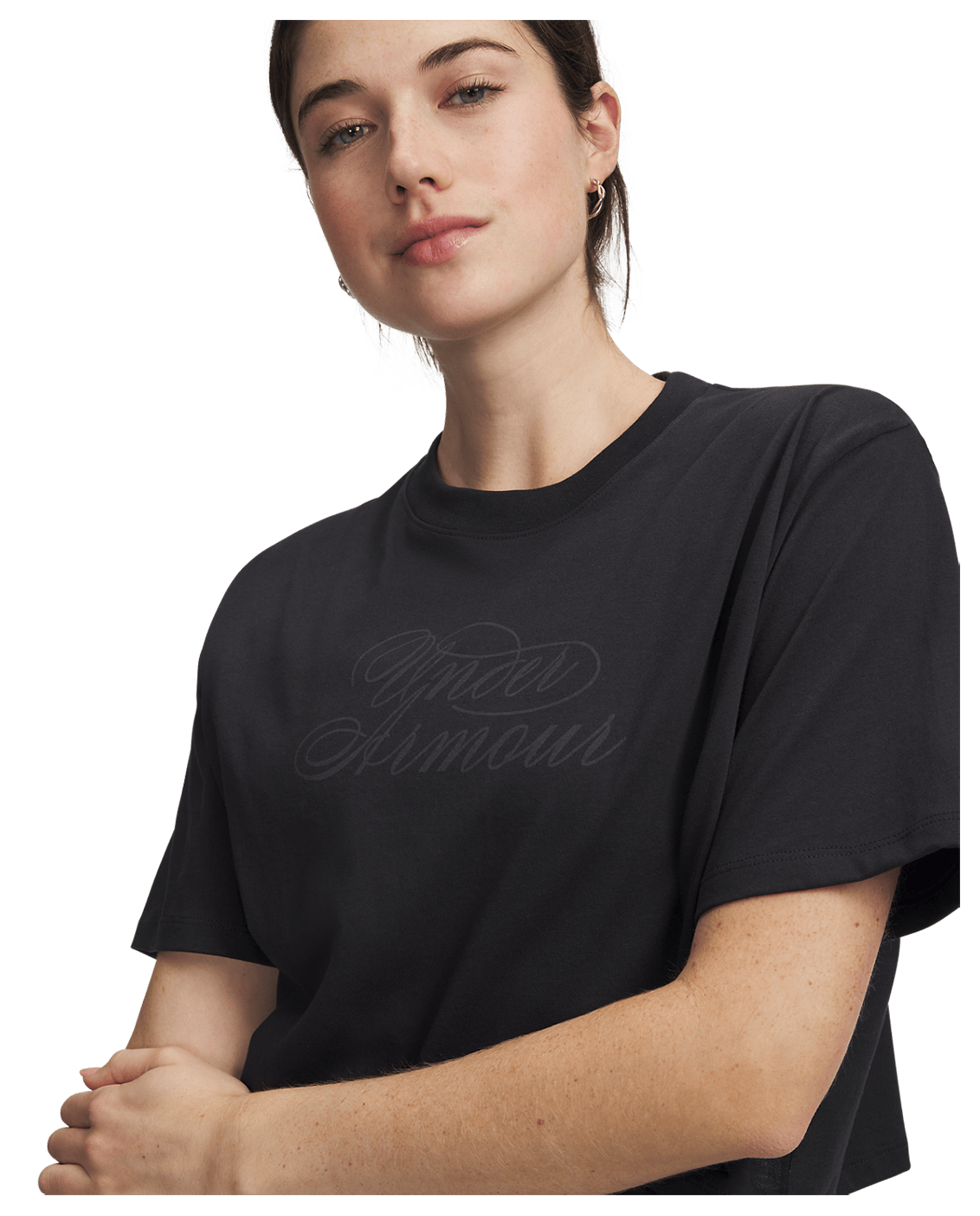 Under Armour Apparel UA W SCRIPTHEART CROP SS