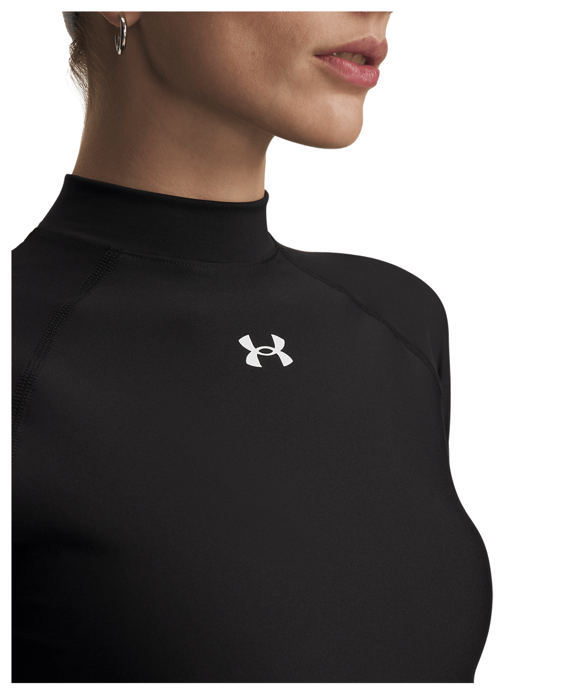Under Armour HeatGear® Women's Crop Mock Long Sleeve