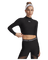 HeatGear® Women's Crop Mock Long Sleeve