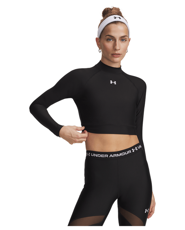 Under Armour HeatGear® Women's Crop Mock Long Sleeve