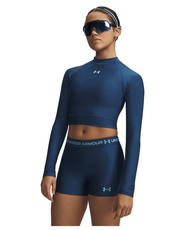 Under Armour HeatGear® Women's Crop Mock Long Sleeve