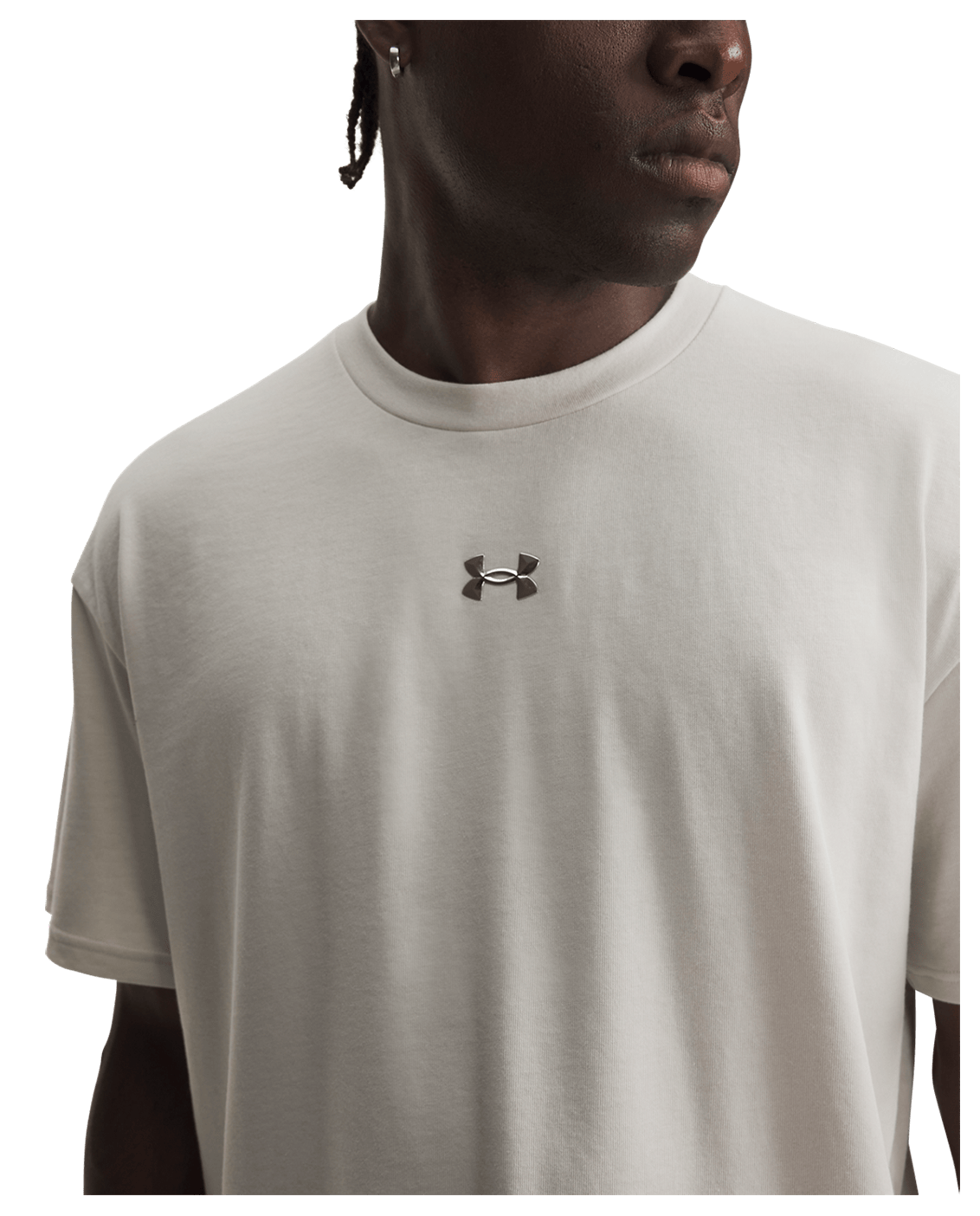 Under Armour Apparel UA Heavyweight Metal Logo Men's Short Sleeve
