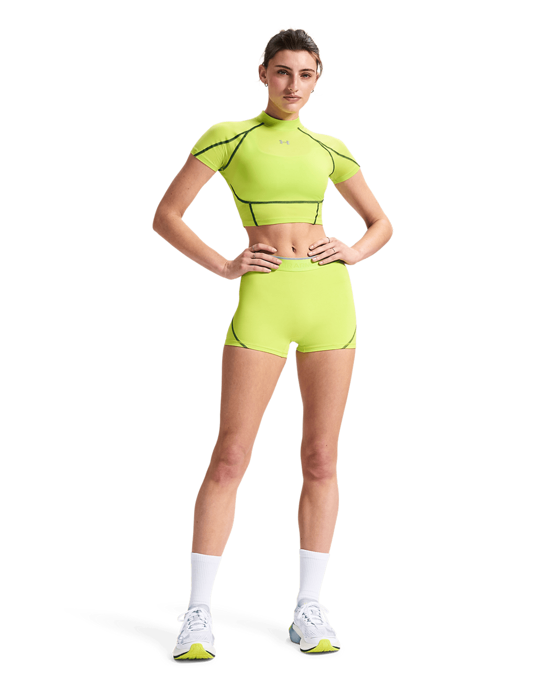 Under Armour Apparel HeatGear® Elite Women's Crop Mock Short Sleeve