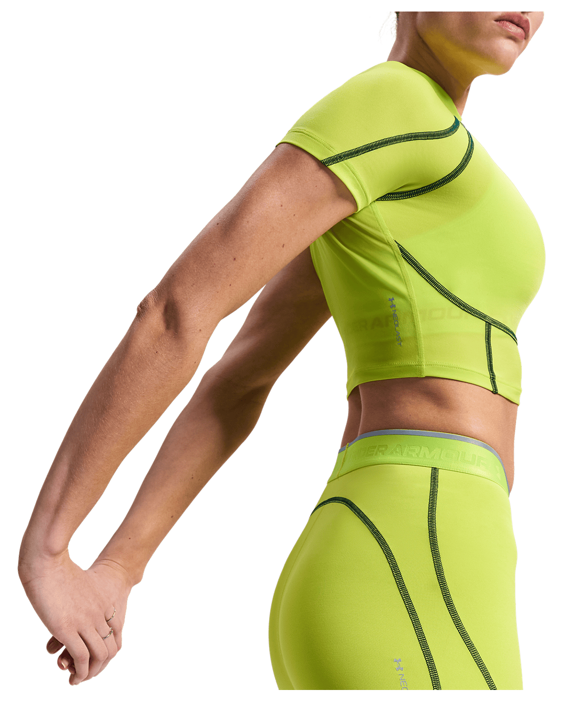 Under Armour Apparel HeatGear® Elite Women's Crop Mock Short Sleeve