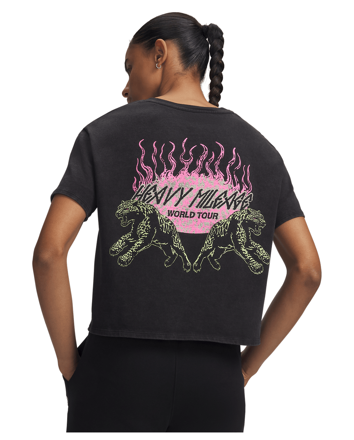 Under Armour Apparel UA Halo Run Heavyweight Wash Tour Women's Short Sleeve