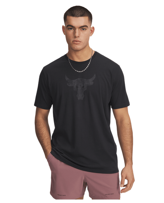Under Armour Apparel Mens Pjt Rck Payoff Graphc SS - Black/Castlerock