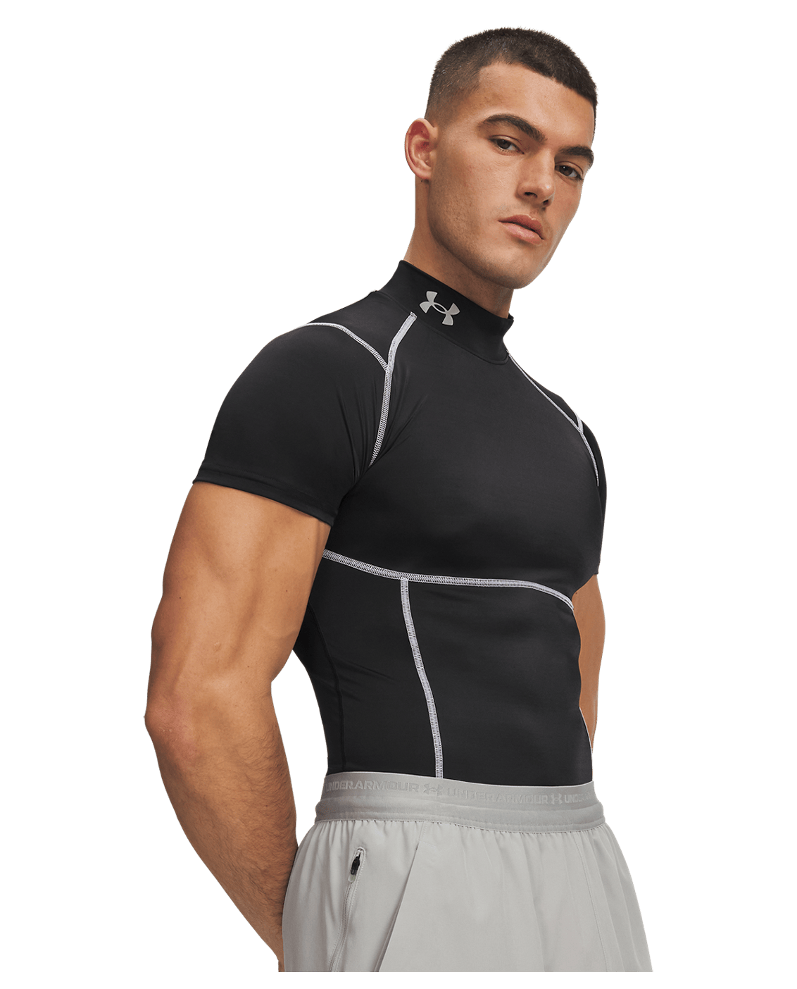 Under Armour HeatGear® Elite Men's Compression Mock Short Sleeve